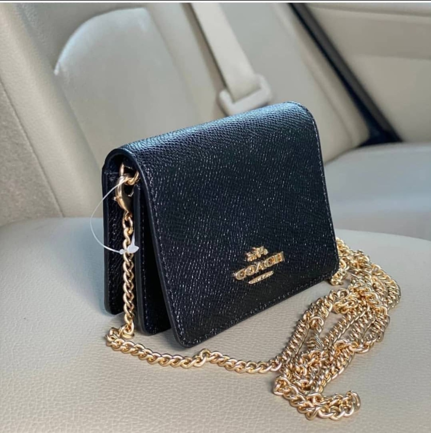 Coach Mini Wallet On A Chain C0059 - Black | Lazada PH
