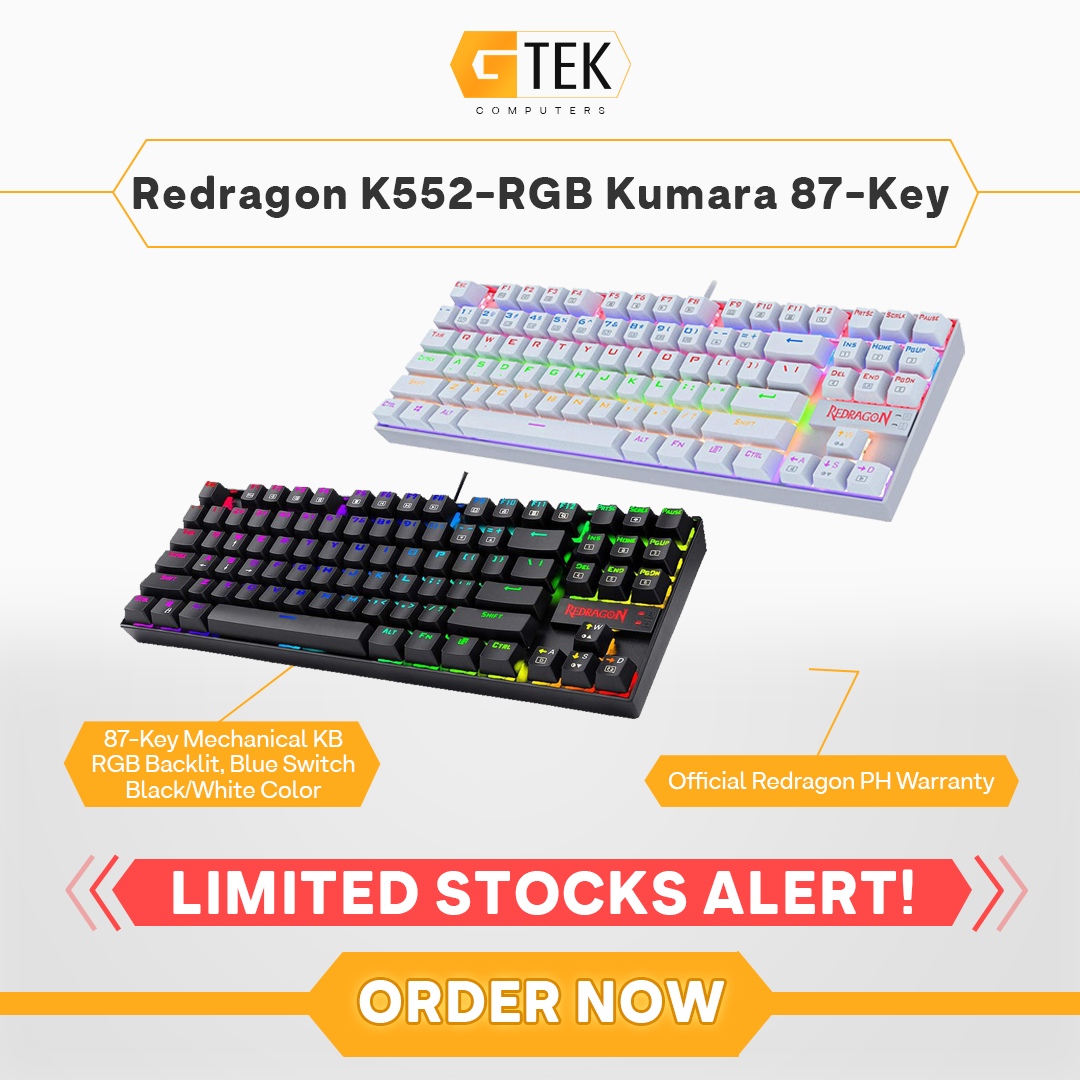 Redragon K552 Rgb Kumara 87 Key Gaming Mechanical Keyboard Rgb Backlit