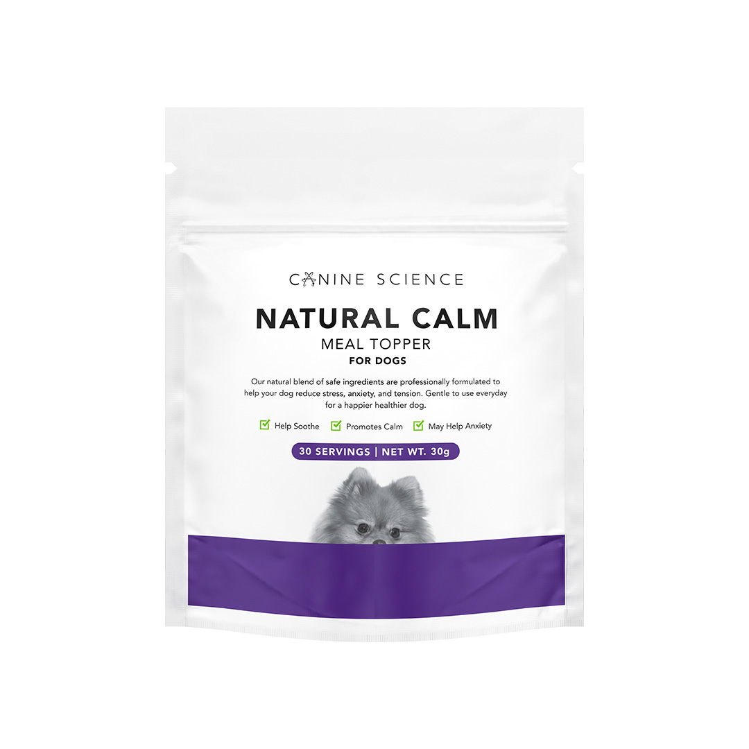 CANINE SCIENCE Natural Calm Delicious Meal Topper Supplement Helps