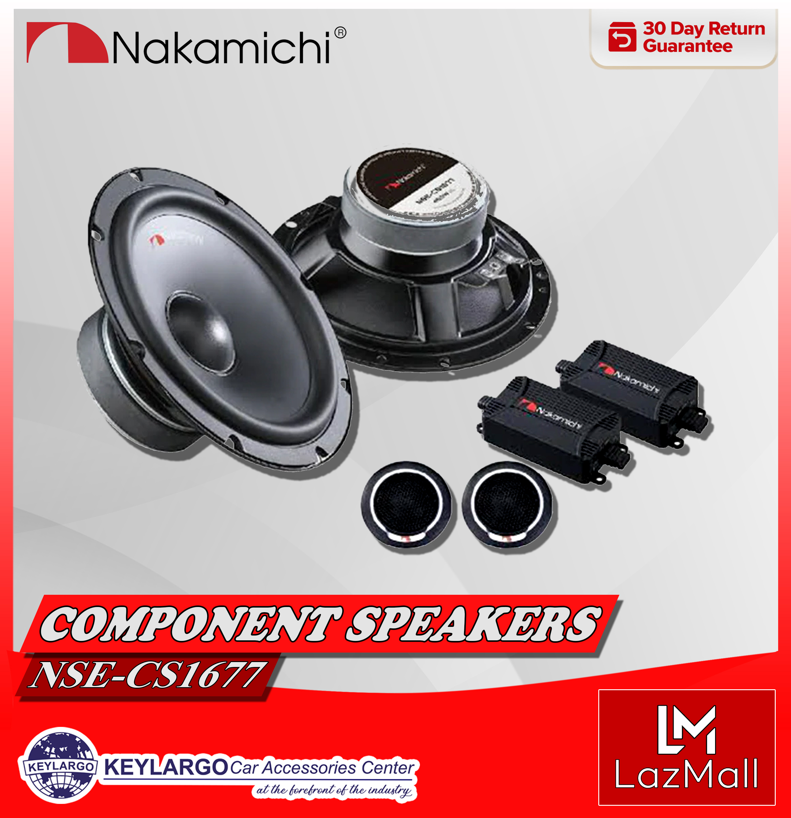 Nakamichi 2Way Component System Car Speaker 6" Lazada PH