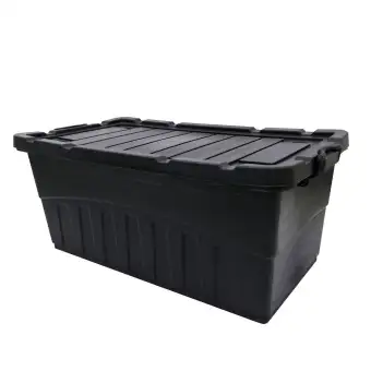 black storage containers with lid