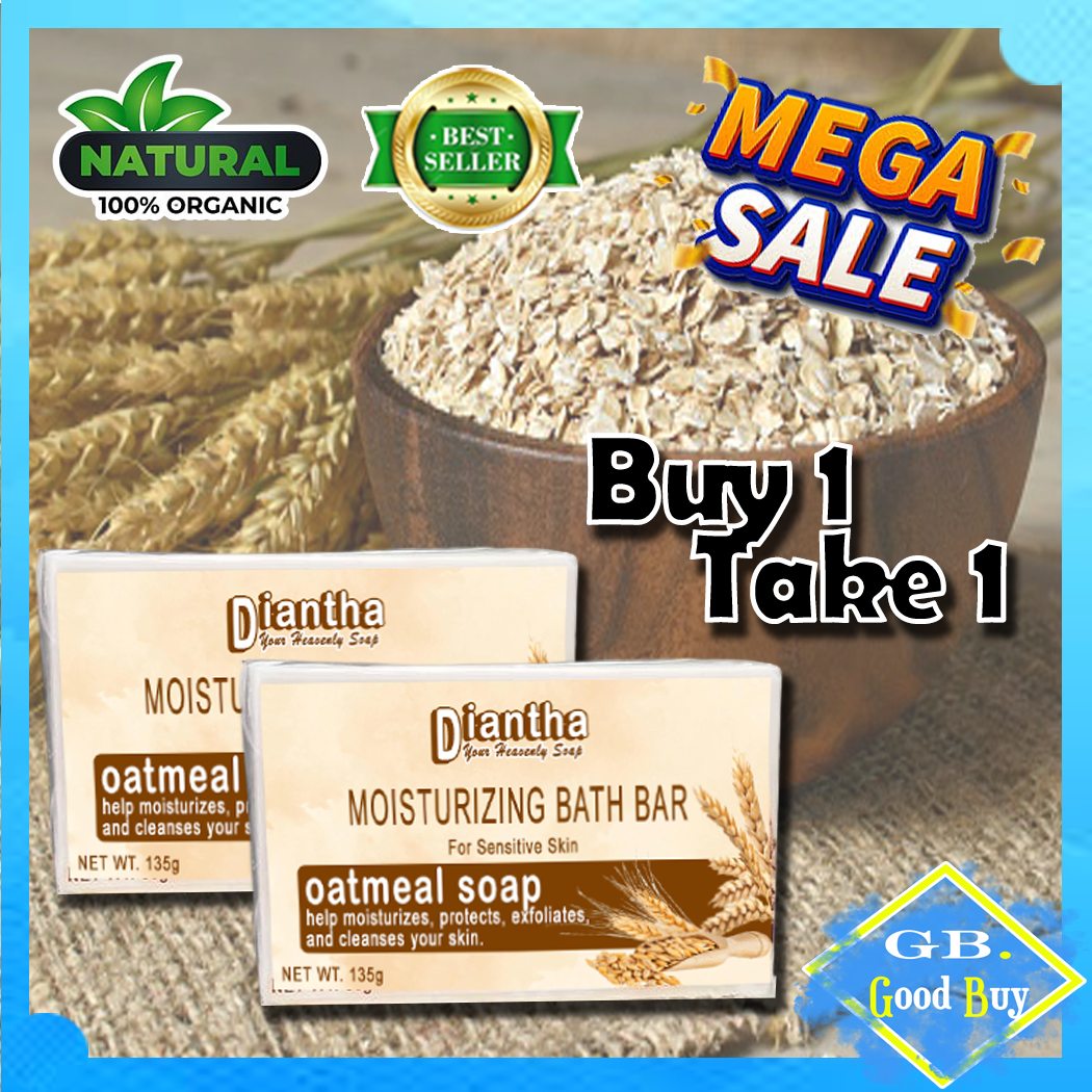 GOOD BUY BEST SELLER BUY 1 TAKE 1 OATMEAL SOAP 135g ALL NATURAL ORGANIC