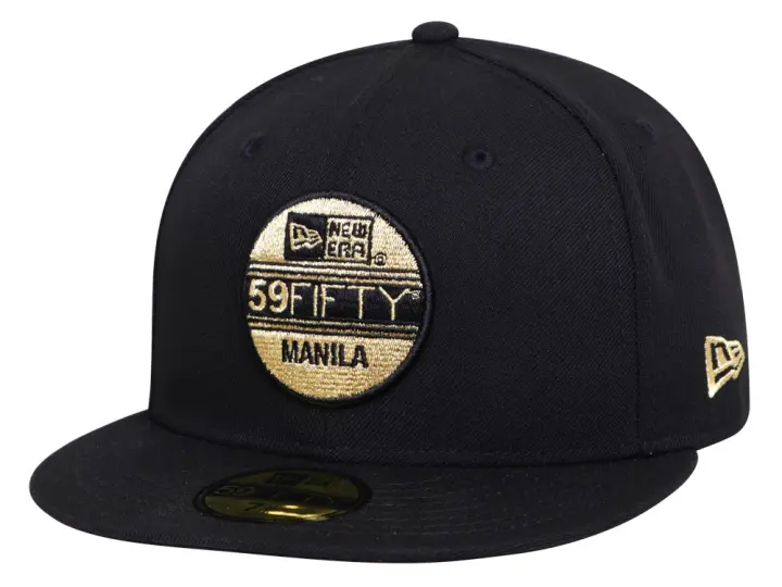 New Era 59fifty Manila Brass Logo Black 59fifty Cap Essential Lazada Ph