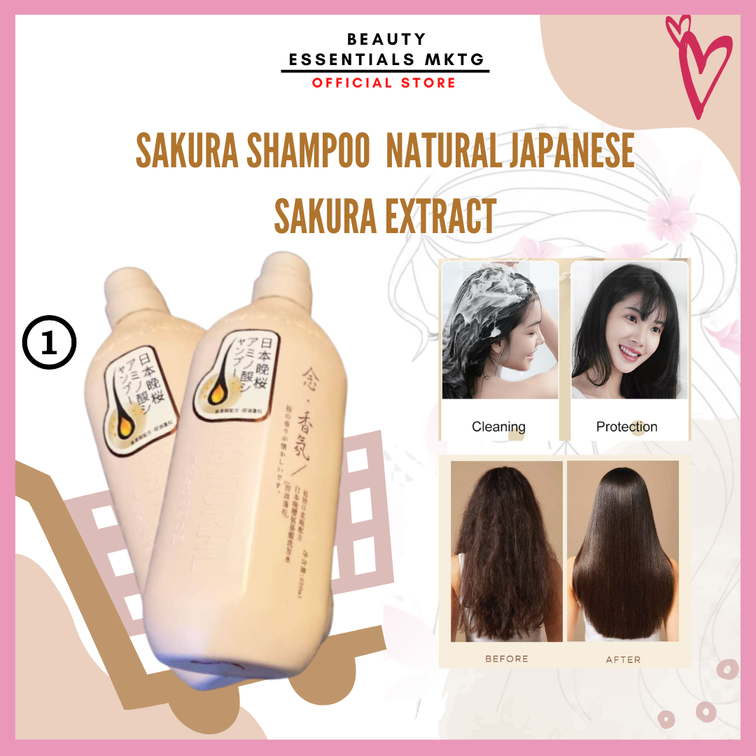 ORIGINAL AND AUTHENTIC Natural Japanese Sakura Shampoo and Conditioner Japan Hair Grower Anti