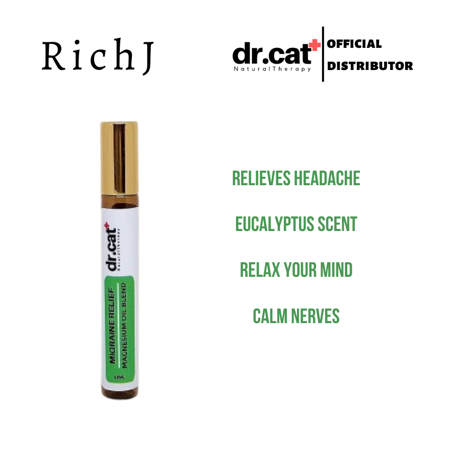 Dr. Cat Migraine relief, Magnesium oil, 10 ml, relief migraine