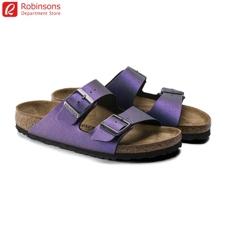 purple metallic birkenstocks