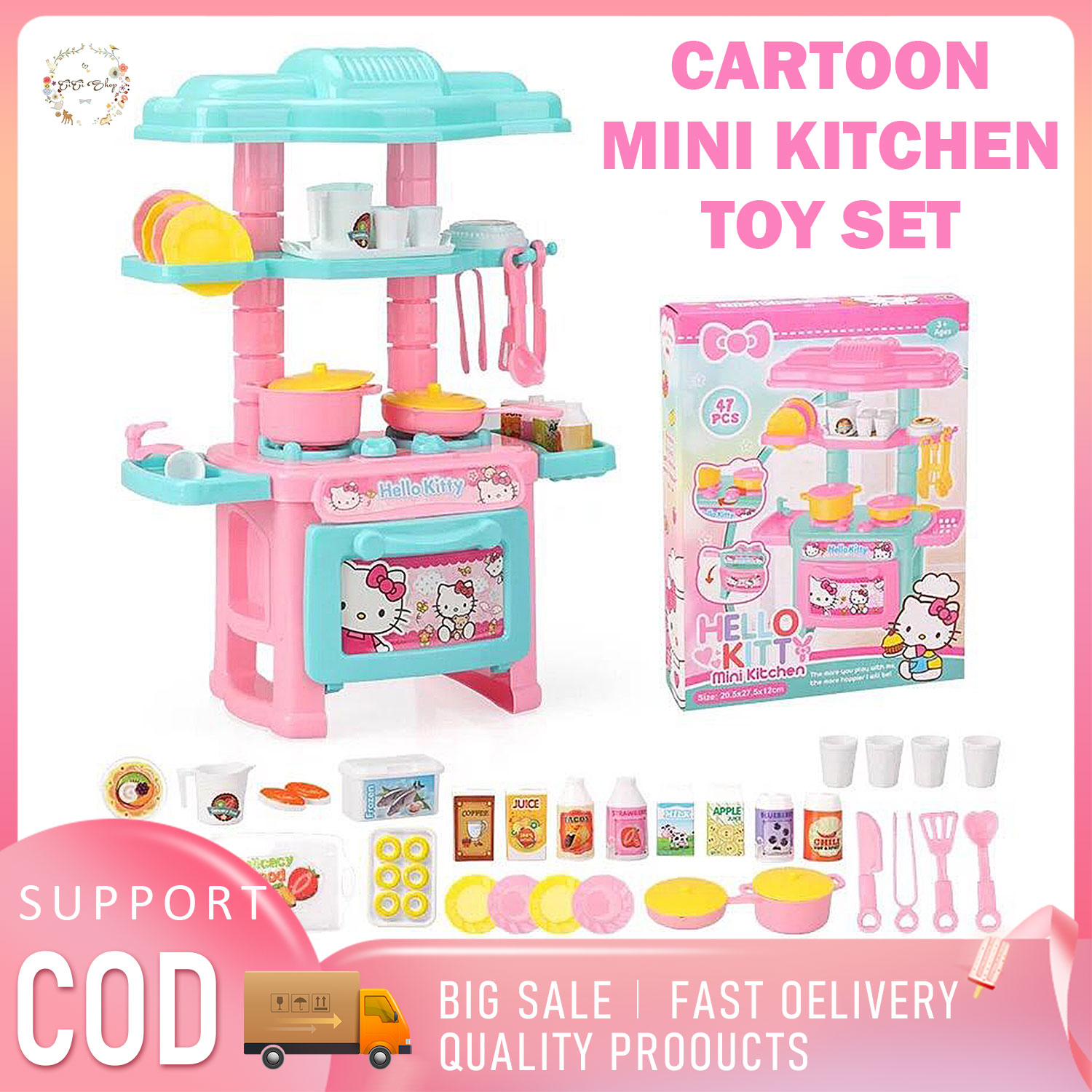 Mini kitchen cheap set for toddlers