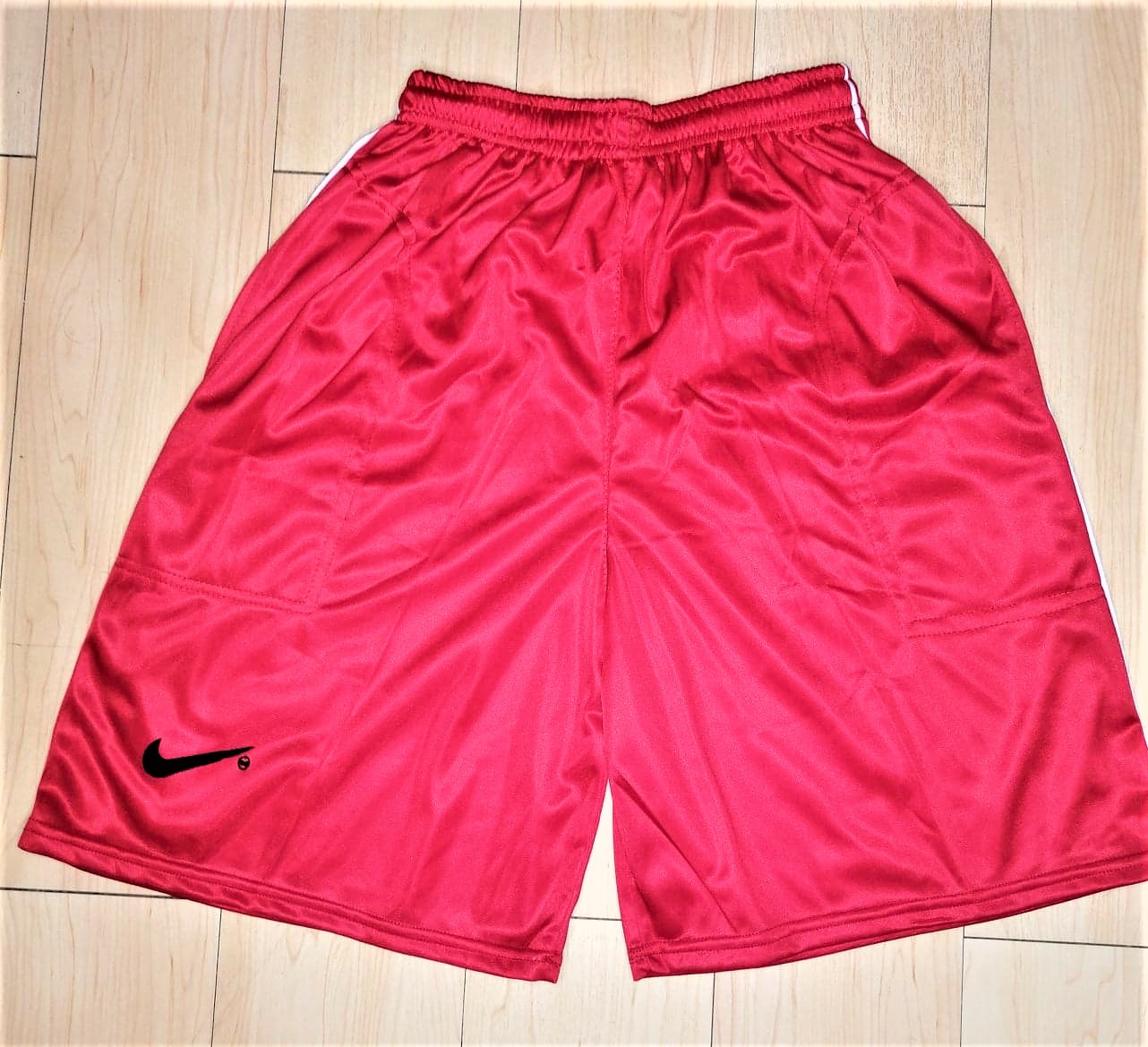 red nike shorts mens