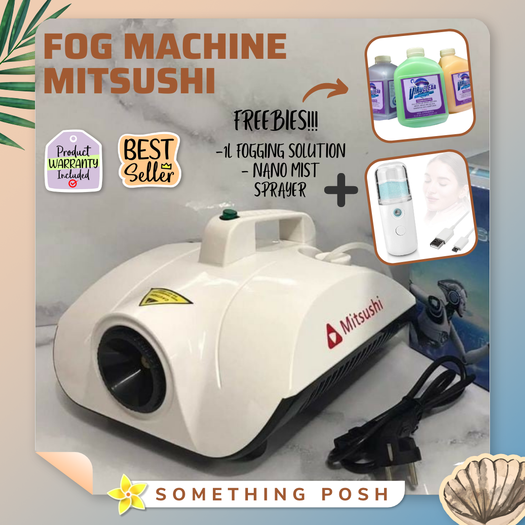 Heavy Duty Mitsushi Fog Machine Disinfect Machine Nano Smoke l FREE 1L
