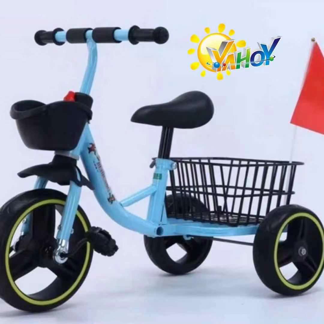 3 Wheel Bicycle for kids 3 to 8 years old with small basket at the back