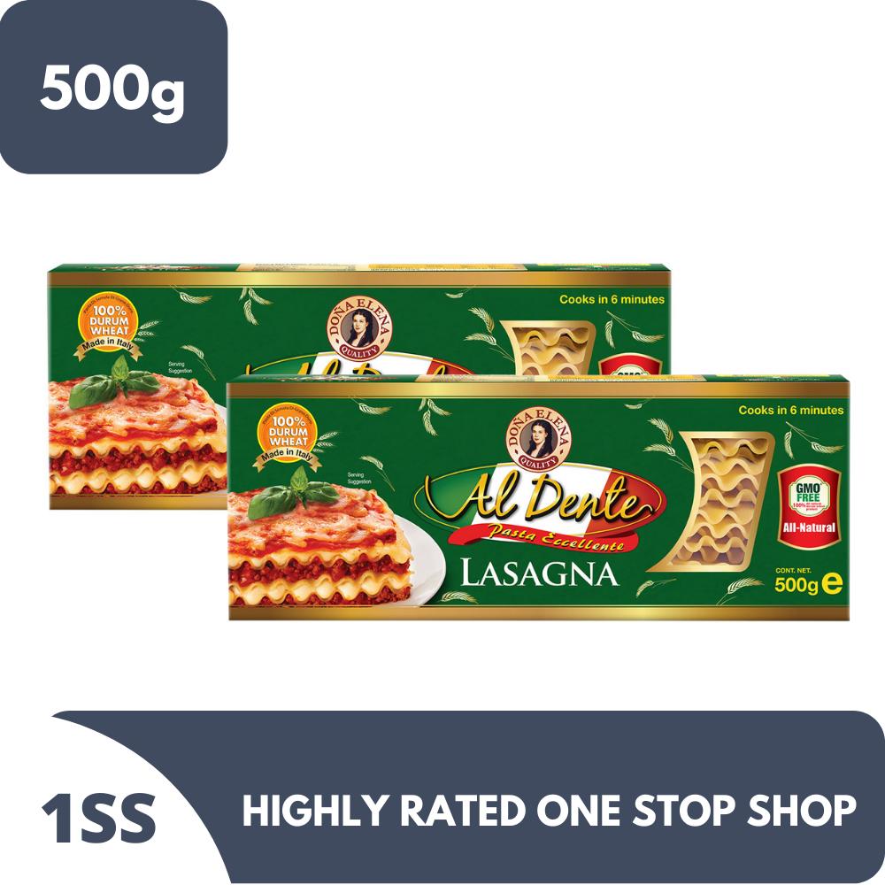 Doña Elena Al Dente Lasagna 500g x 2 Lazada PH
