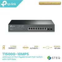 Tp Link T1500g 10ps Tl Sg2210p Jetstream 8 Port Gigabit Smart Poe Switch With 2 Sfp Slots Lazada Ph