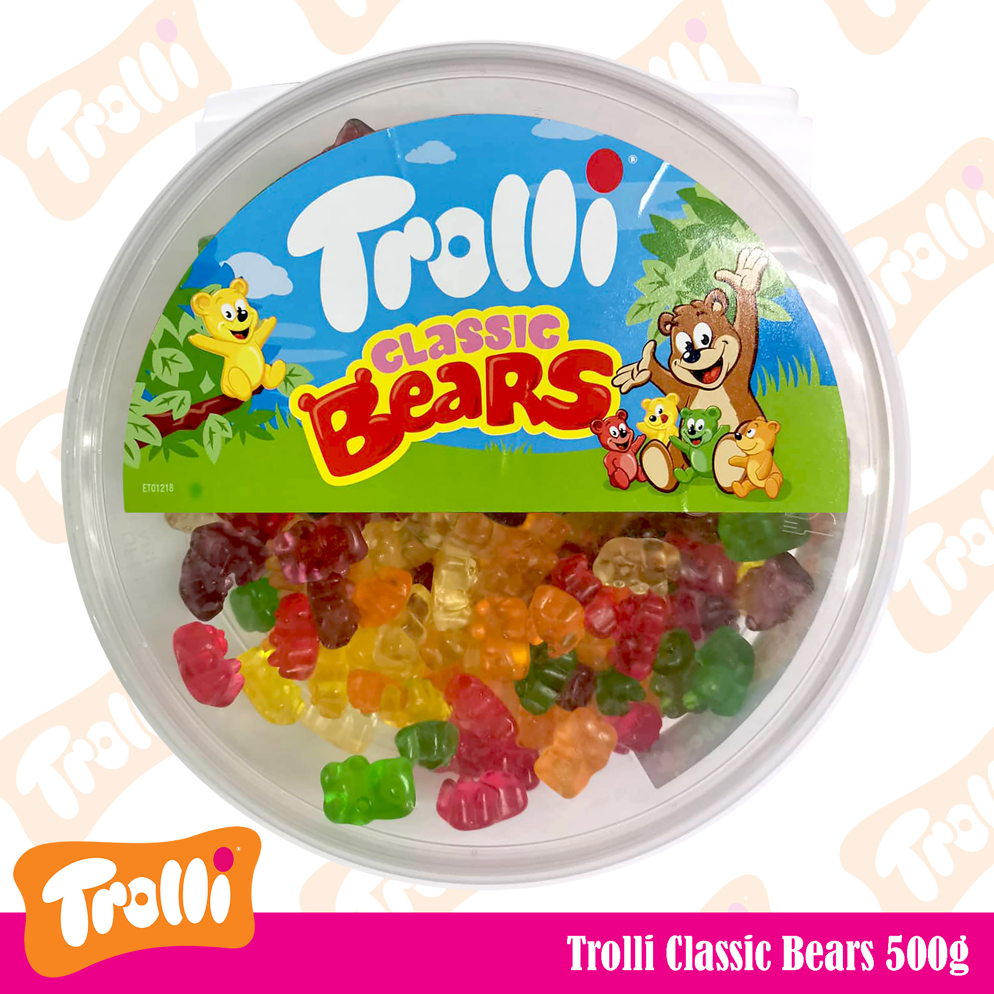 Trolli Classic Bears Gummi Candy in Round Tub 500g | Lazada PH