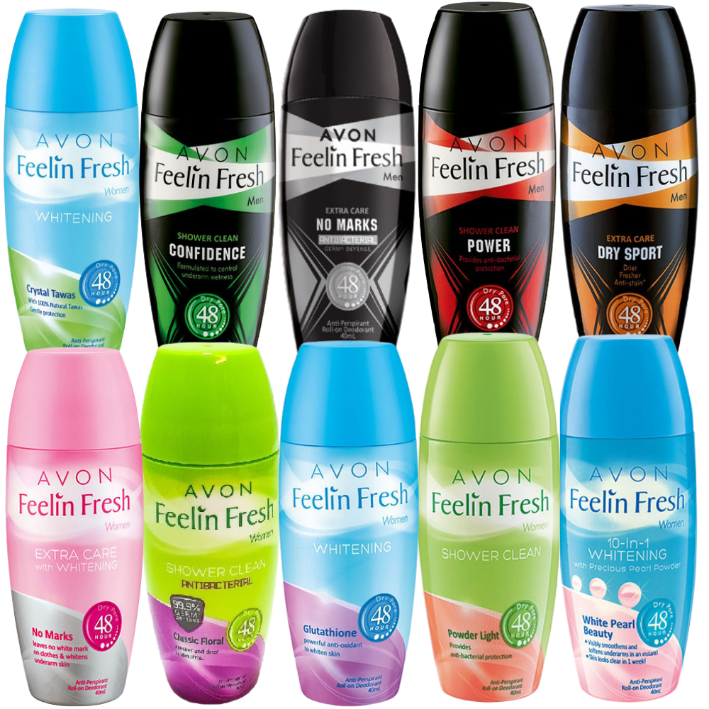 Feelin Fresh by Avon AntiPerspirant Rollon Deodorants 40ml For Men