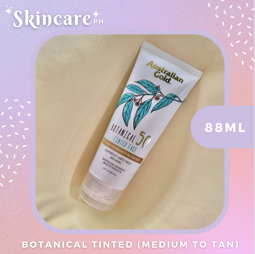 AUSTRALIAN GOLD BOTANICAL SPF 50 TINTED FACE SUNSCREEN LOTION 88ml