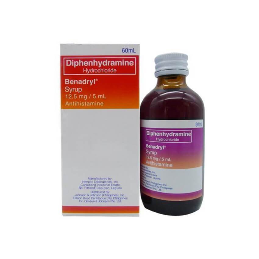 Guaifenesin Benadryl Expectorant Syrup (60mL) Lazada PH