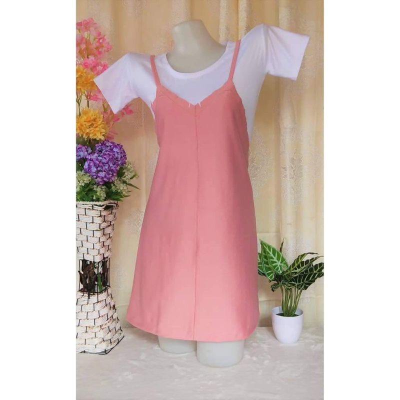 ins JUMPER DRESS 2 IN 1 WITH INNER | Lazada PH