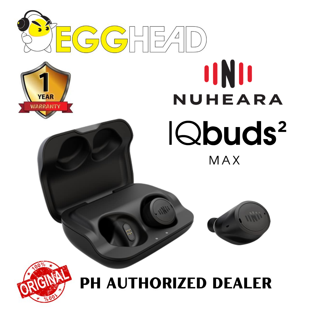 NUHEARA IQbuds 2 MAX Ear ID Enhance hearing block out noise