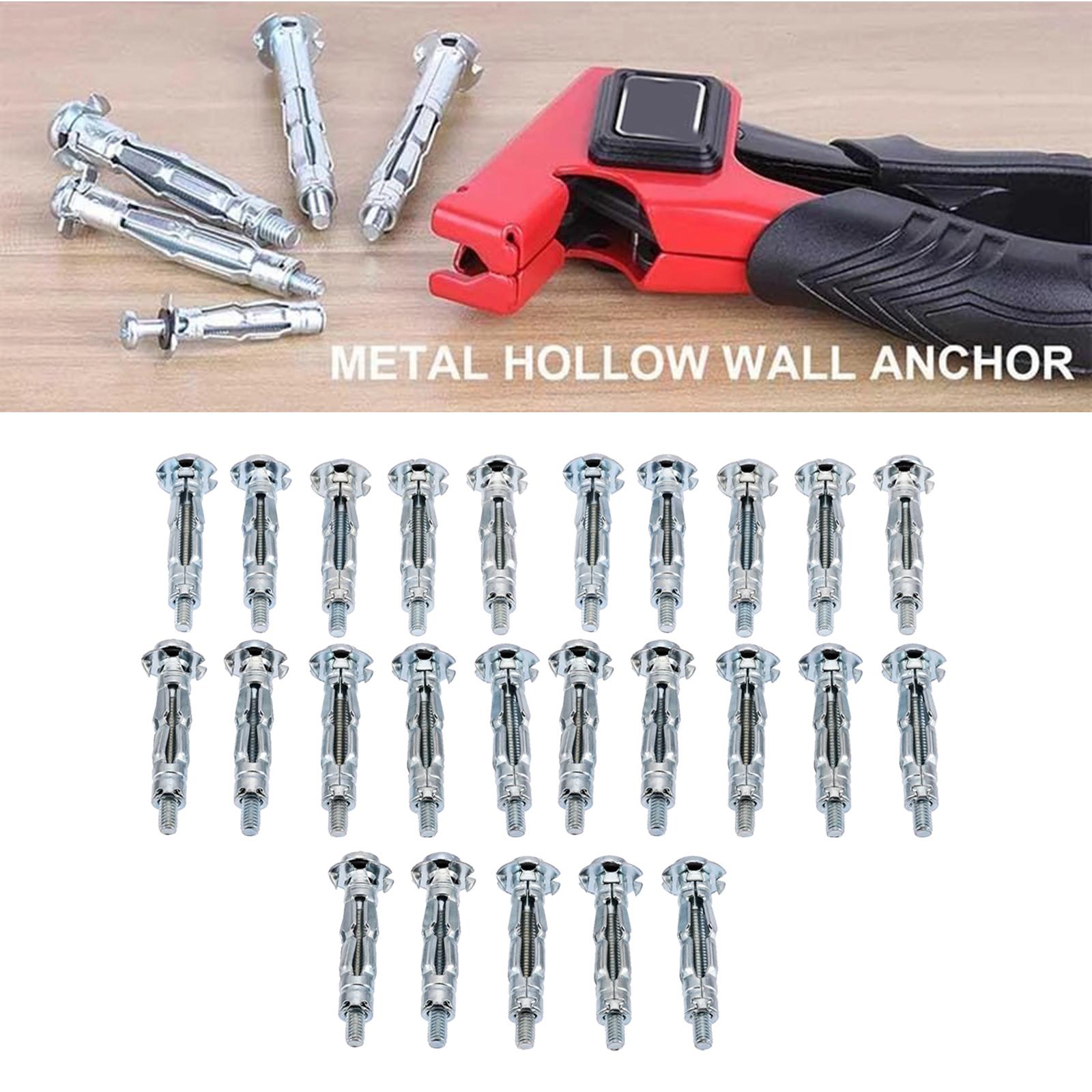 25x Plaster Wall Anchors Dry Wall Anchors Kit Hollow Wall Drive Anchor