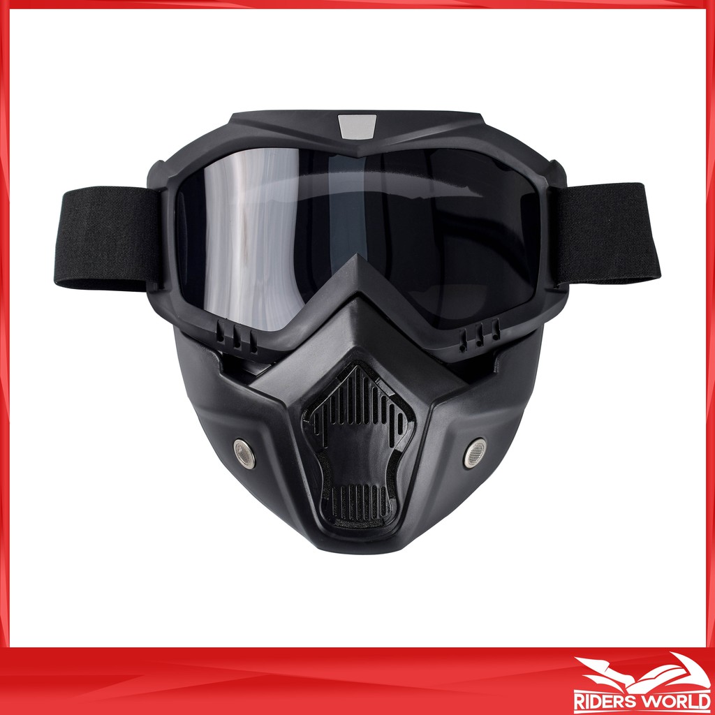 Motorcycle Goggle Mask Detachable Uni Mask with Goggles Lazada PH