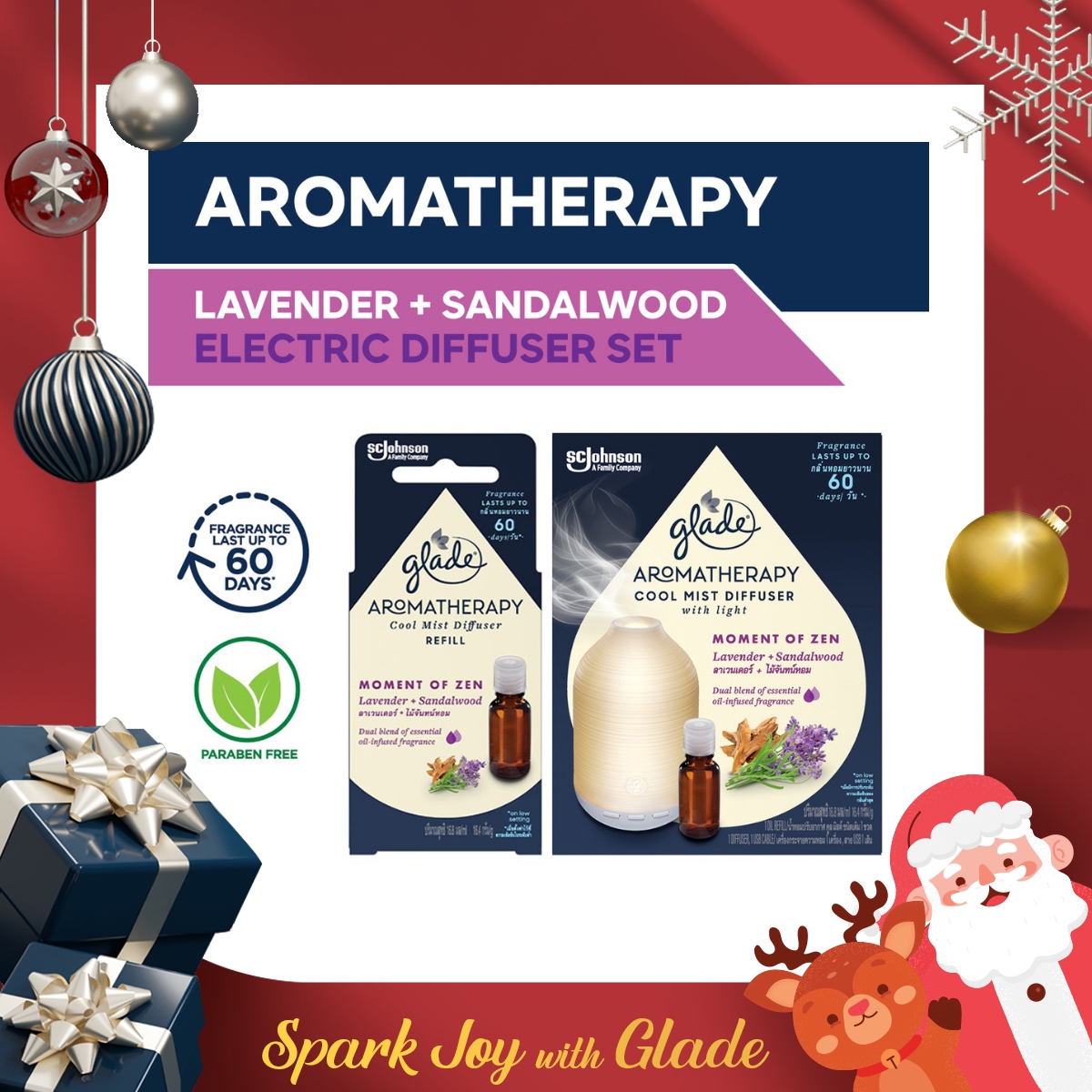 Glade Aromatherapy Electric Diffuser Set Lavender Lazada PH