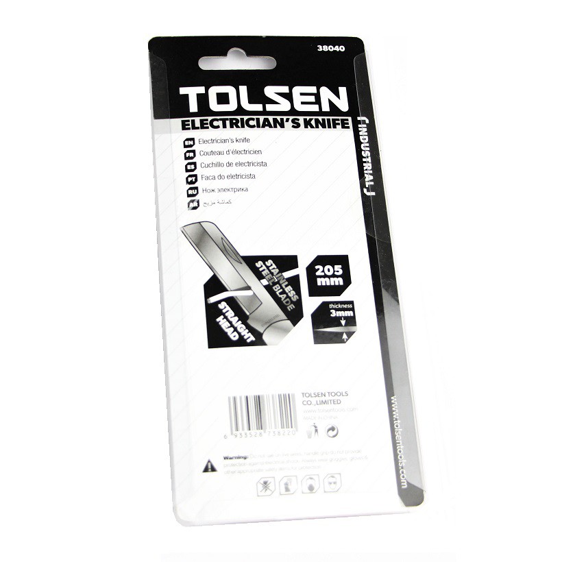 TOLSEN Couteau électricien 195mm