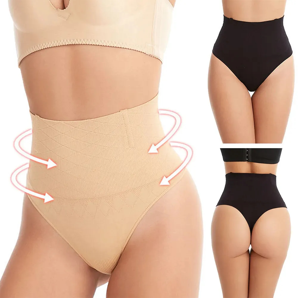 Lam Pure High Waist Body Shaper For Women Tummy Thong Panties