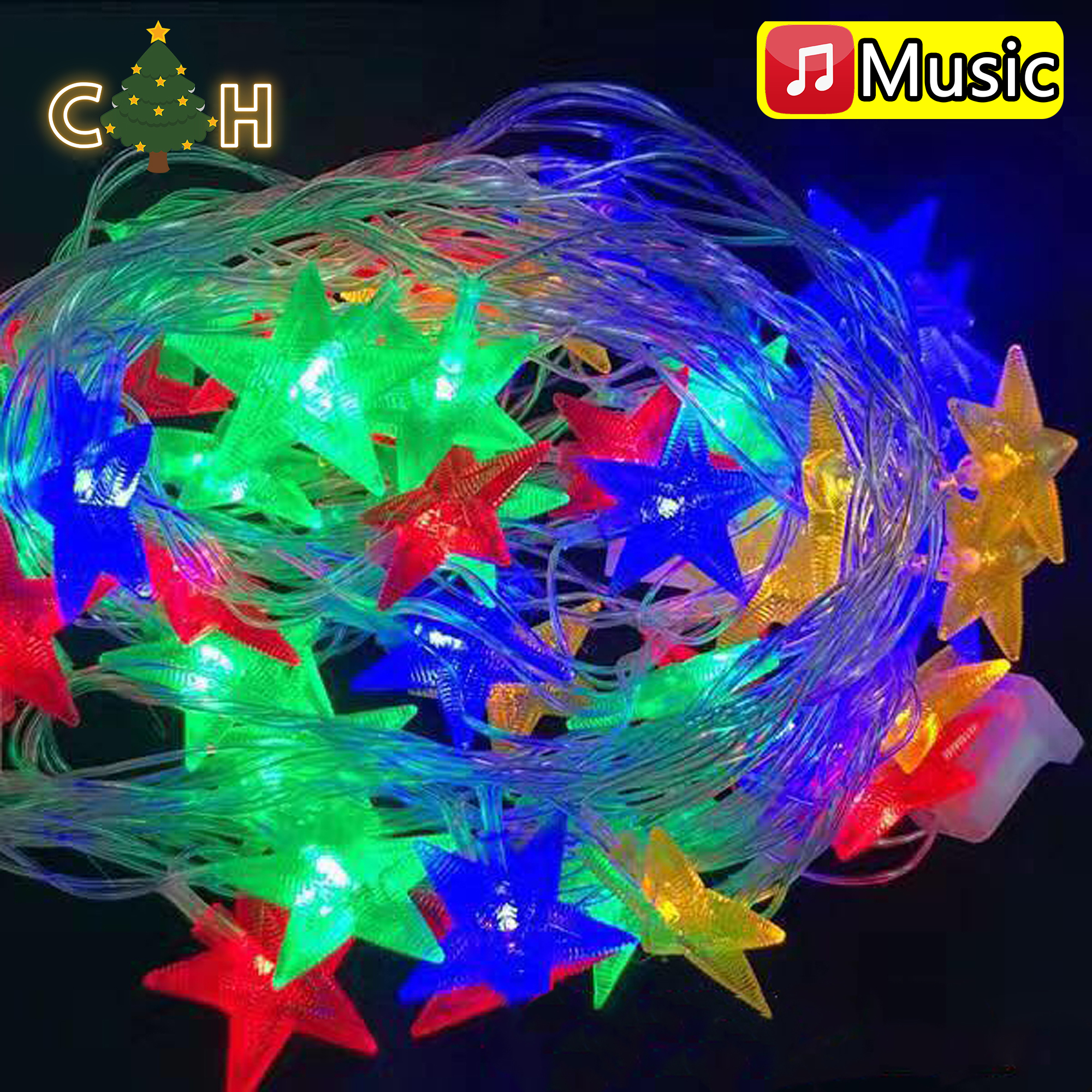 Christmas lights deals to music