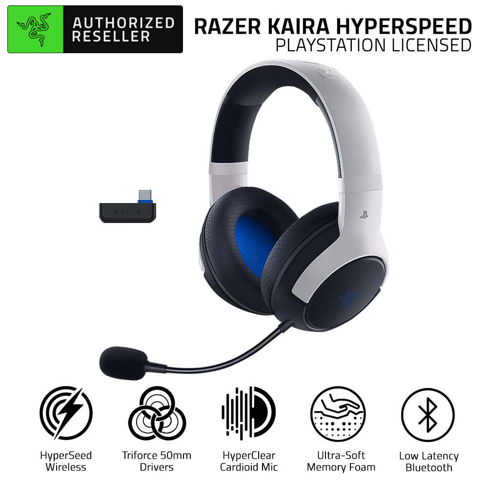 Razer Kaira HyperSpeed Licensed PlayStation Wireless Gaming Headset  Lazada PH