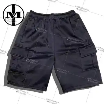 mens cotton jogger shorts