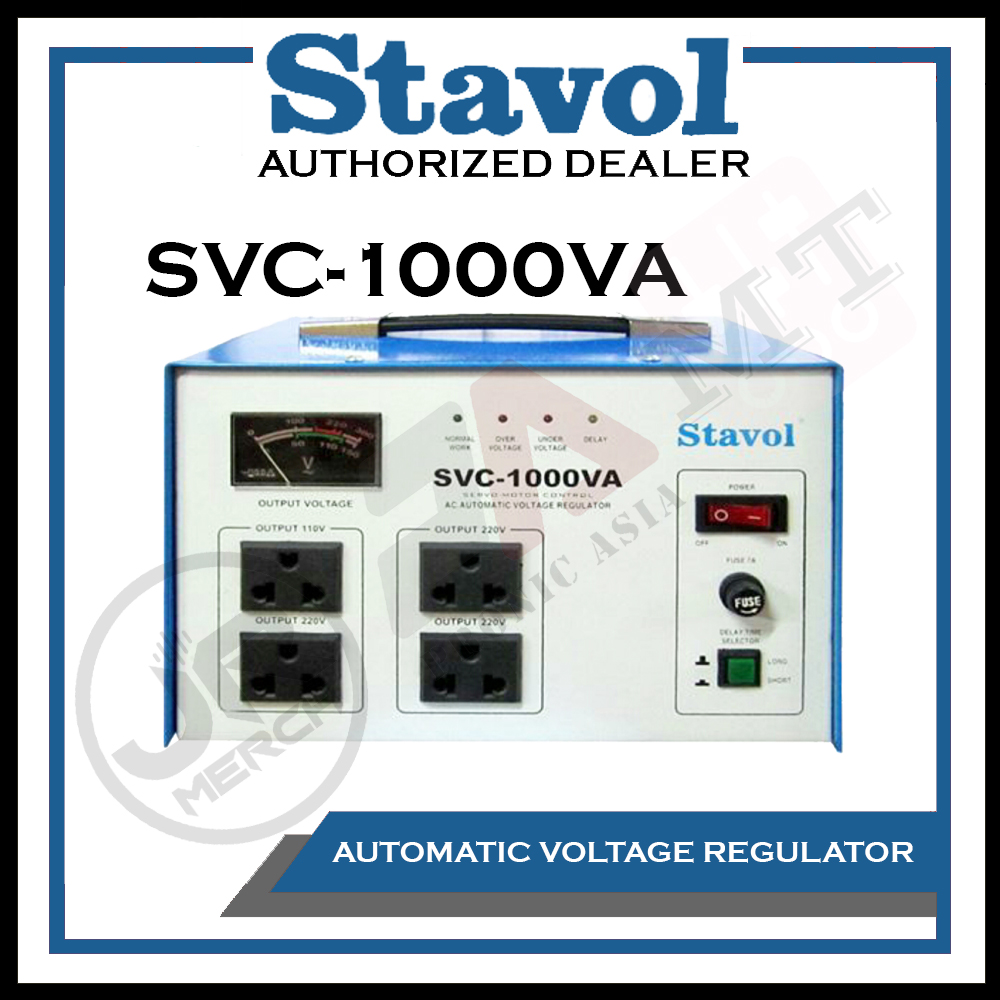 Stavol ST1000VA Automatic Voltage Regulator 1000 watts AVR 100 True
