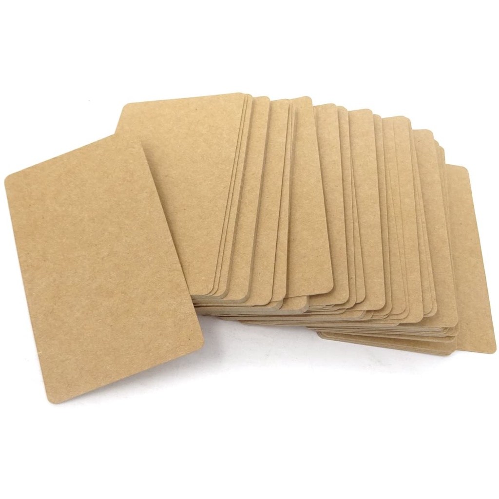 Kraft Paper Cards Blank Calling Cards & Index Cards Brown, White