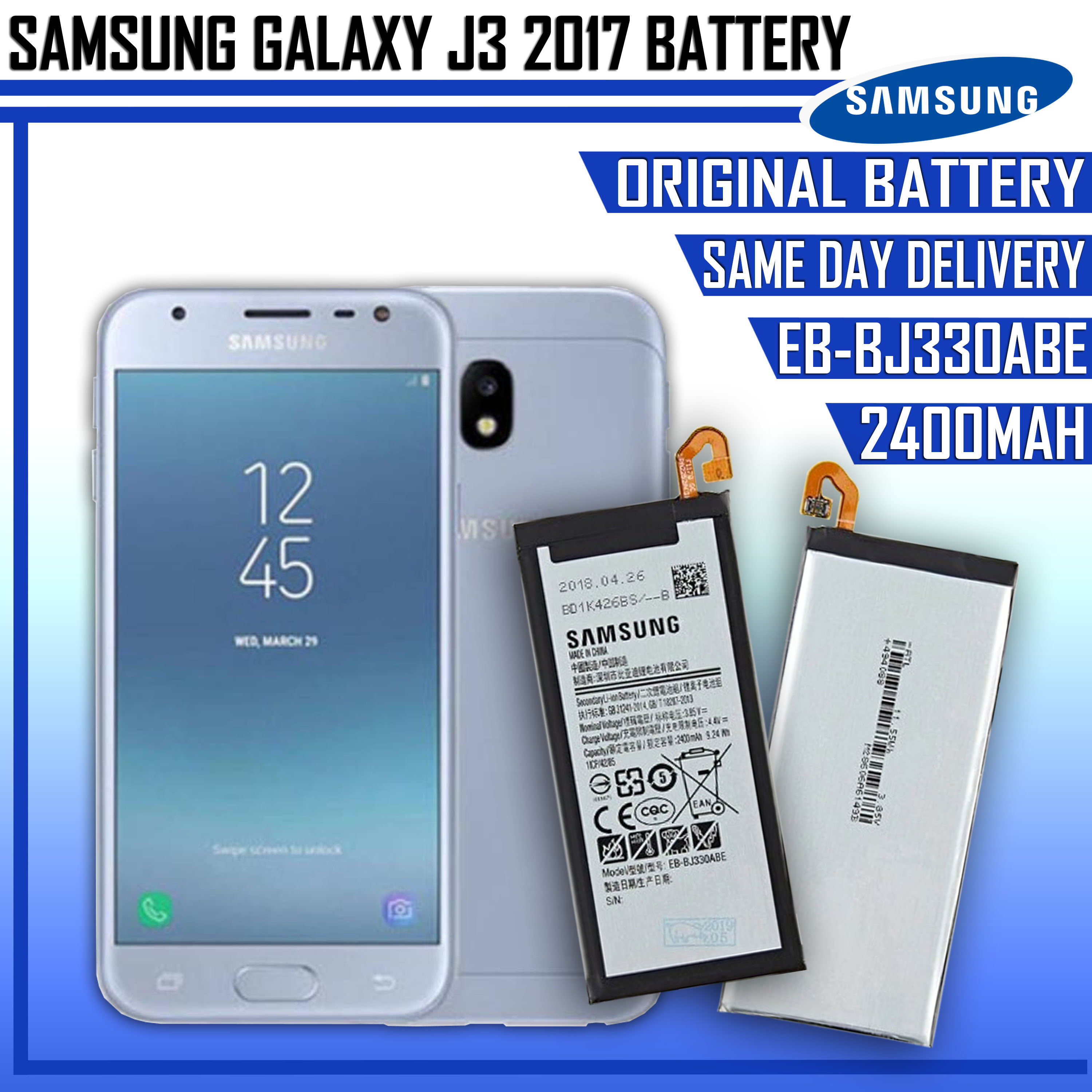 Samsung Galaxy J3 17 Sm J330f Ds Battery Model Eb Bj330abe Original Battery Lazada Ph