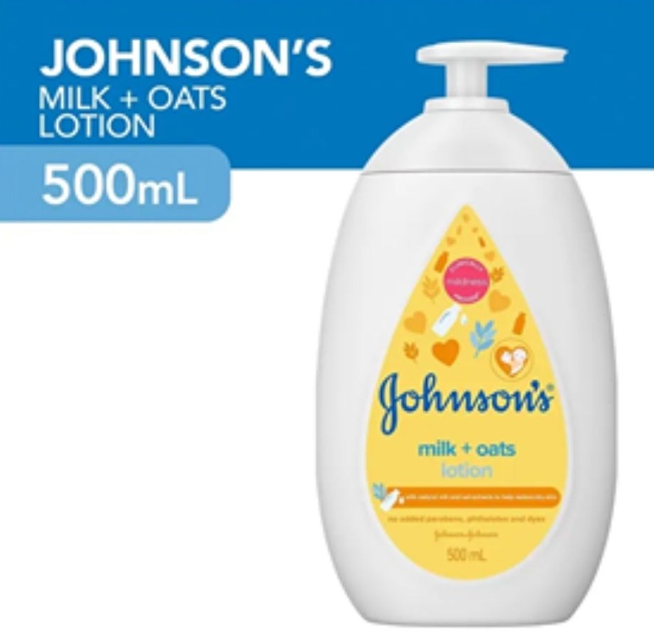 johnson's milk and oats lotion