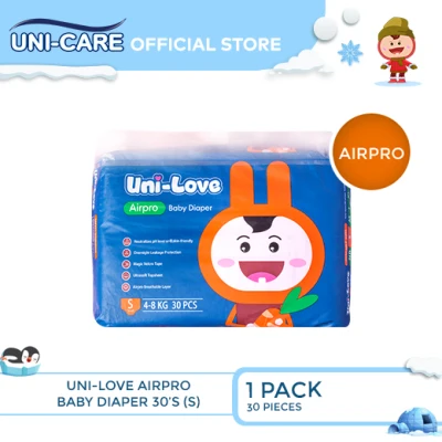 UniLove Airpro Baby Diaper 30's (Small) Pack of 1