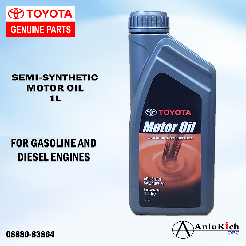 ORIGINAL TOYOTA MOTOR OIL 10W30 SEMISYNTHETIC 1L (0888083864