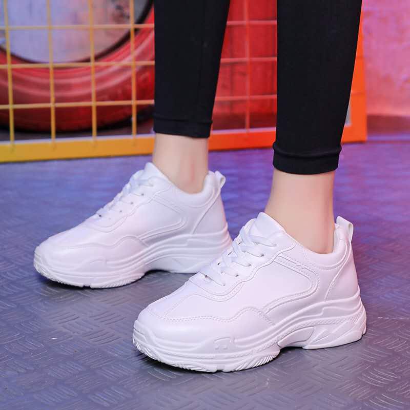 Cod 2020 New Korean Fashion Rubber White Shoes Lazada Ph 5448