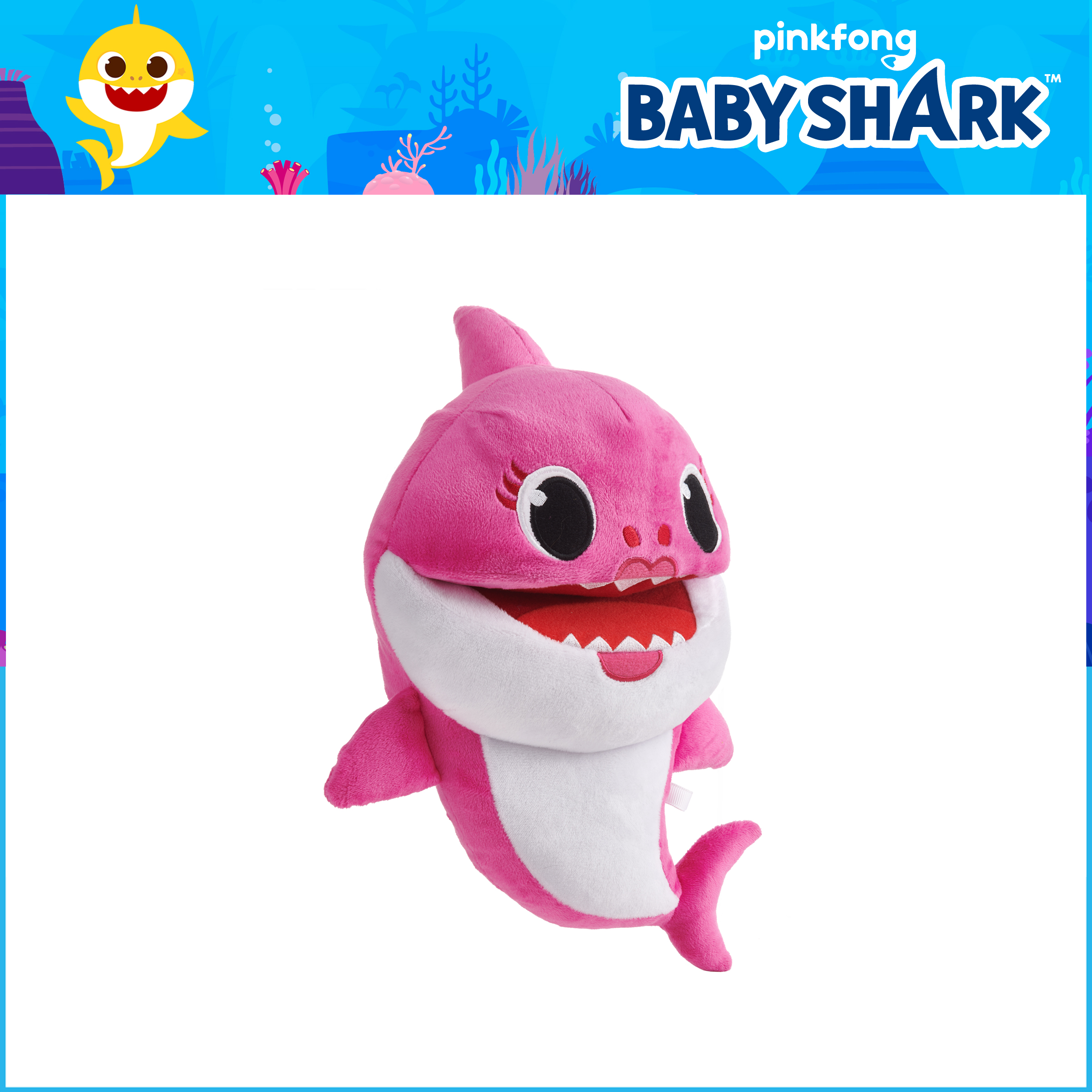 baby shark singing hand puppet