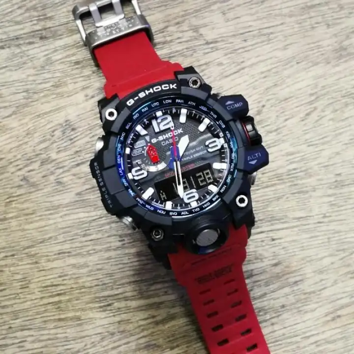 g shock blue and red