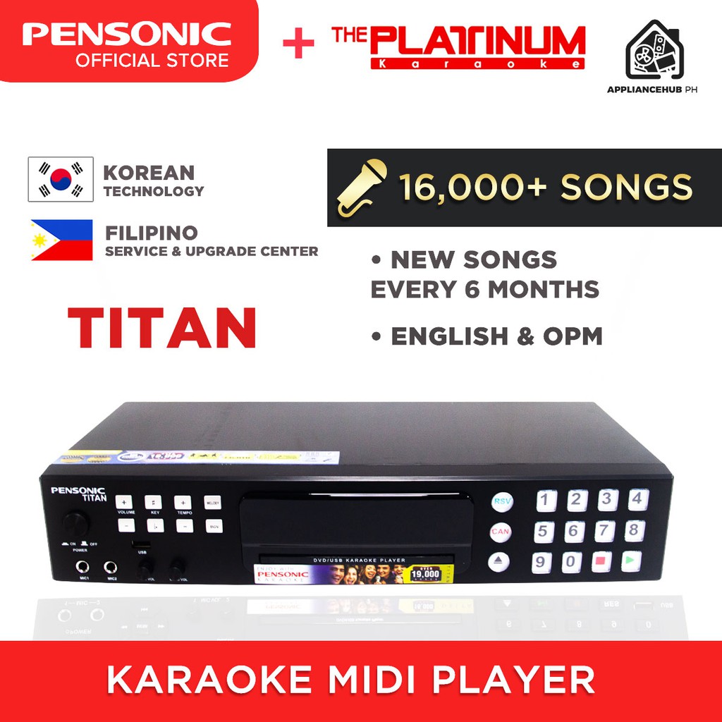 Pensonic Dvd Player Karaoke Platinum (TITAN) Lazada PH