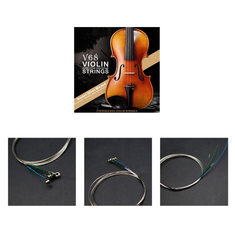 Dây Đàn Violin Chuyên Nghiệp IRIN V68 (E-A-D-G) Dây Đàn Bạc Niken Cho 4/4 3/4 1/2 1/4 Phụ Kiện Nhạc...