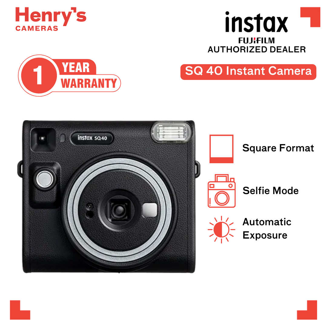 Fujifilm Instax Square SQ40 Instant Square Camera with CR2 Battery