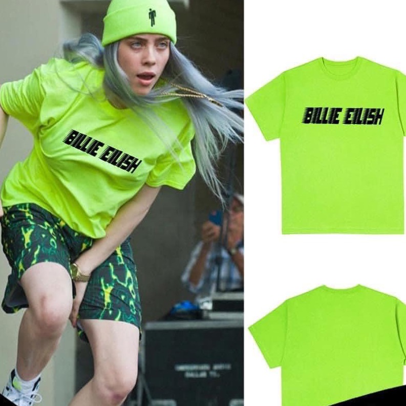 Billie Eilish Anime Green T-Shirt – ShirtsNThingsAZ