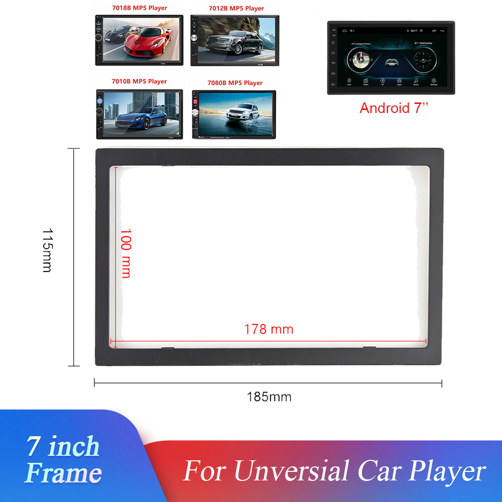 2 Din Car Radio Spacer 7 inch Unversial Car Player Frame Car Multimedia