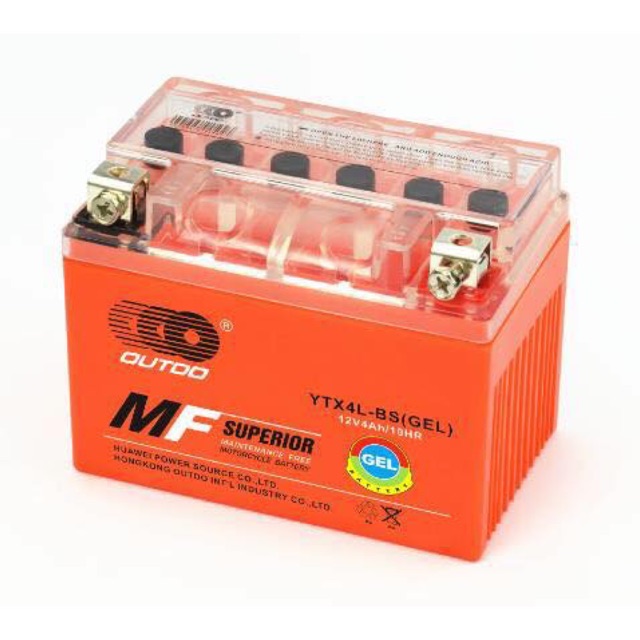 outdo gel type battery ytx4l Lazada PH