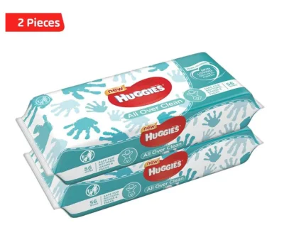 Huggies New All Over Clean Baby Wipes BUY 1 TAKE 1 Huggies Baby Wipes 56 Wipes (128 wipes Total)