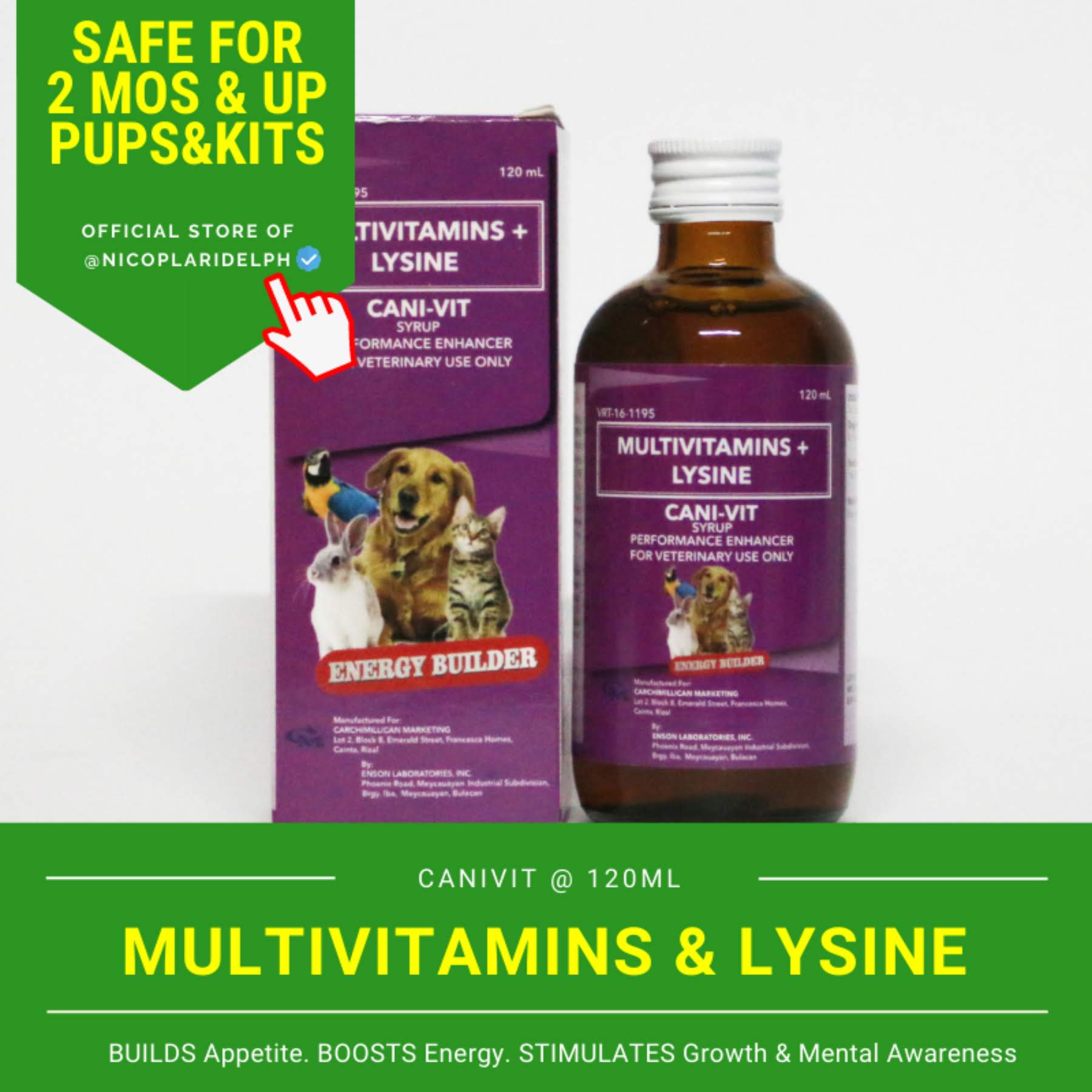 CaniVit Syrup Multivitamins For Growth Appetite Mental Alertness And 