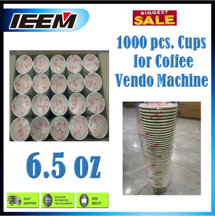 1 Box Paper cups 6.5 oz for Coffee vendo mahine(1000 pcs) | Lazada PH