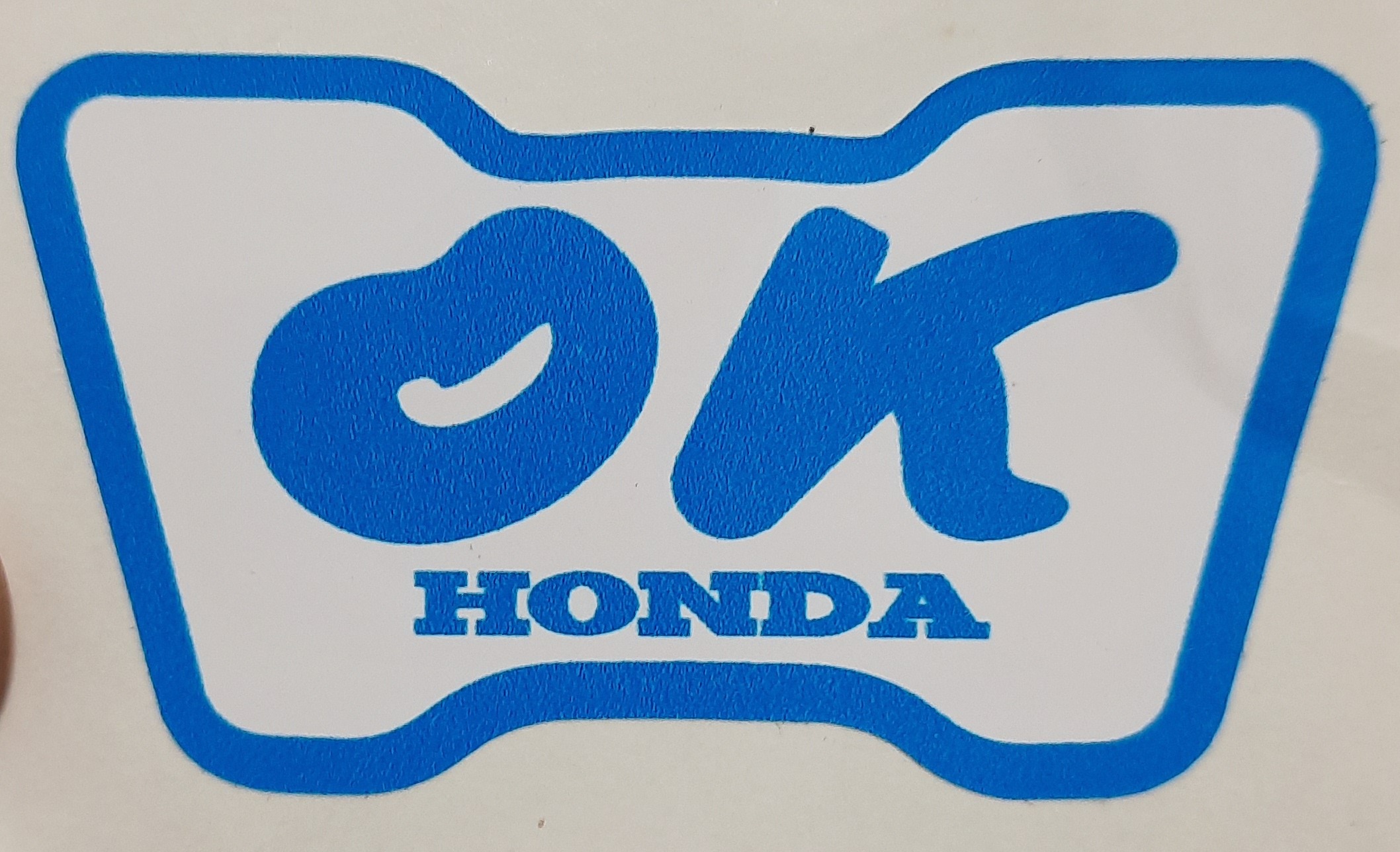 Honda OK sticker