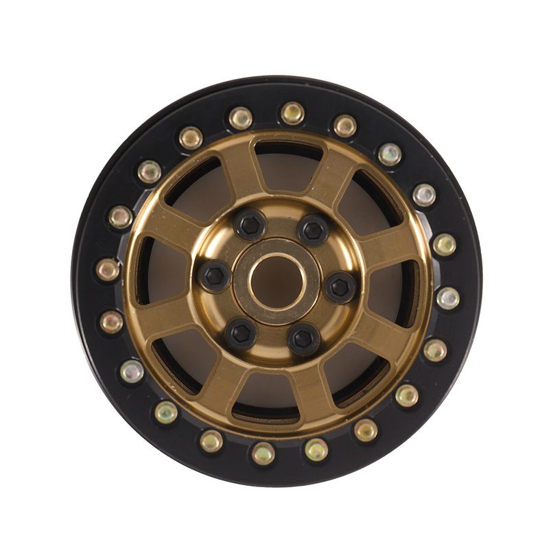 4PCS Metal 1.9 Inch Beadlock Wheel Rim for 1:10 RC Crawler Axial SCX10 ...